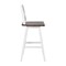 Flash Furniture Gwendolyn Commercial Solid Wood Modern Farmhouse Swivel Bar Height Barstool in Antique White Wash ES-G1-29-WH-GG - alternate 7